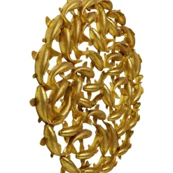 Wandobjekt School Of Koi Gold O160Cm