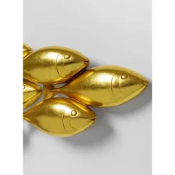 Wandobjekt School Of Tuna Gold 181X41Cm