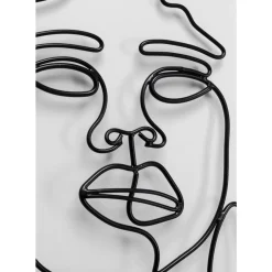 Wandobjekt Wire African Woman 50X57Cm