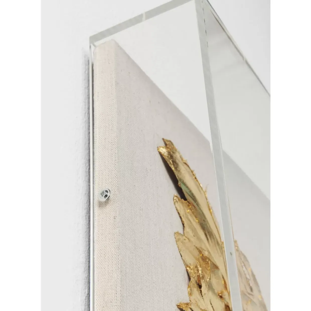 Wandschmuck Wings Gold-Weis 120X120Cm