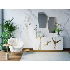 Wandspiegel Shape Brass 64X94,5Cm