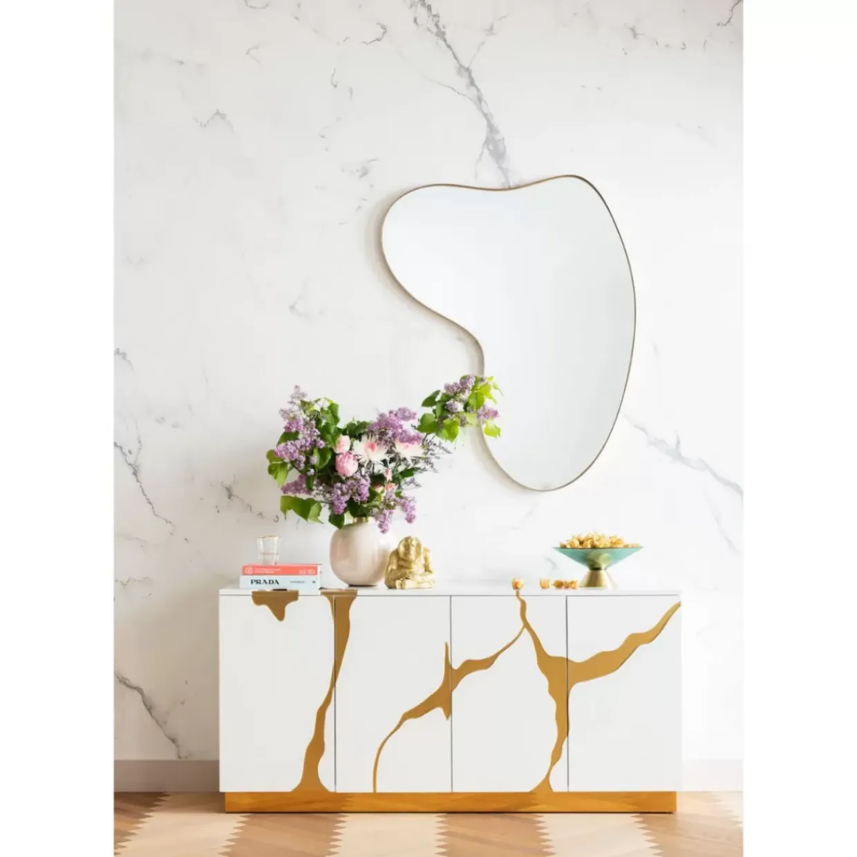 Wandspiegel Shape Brass 110X120Cm