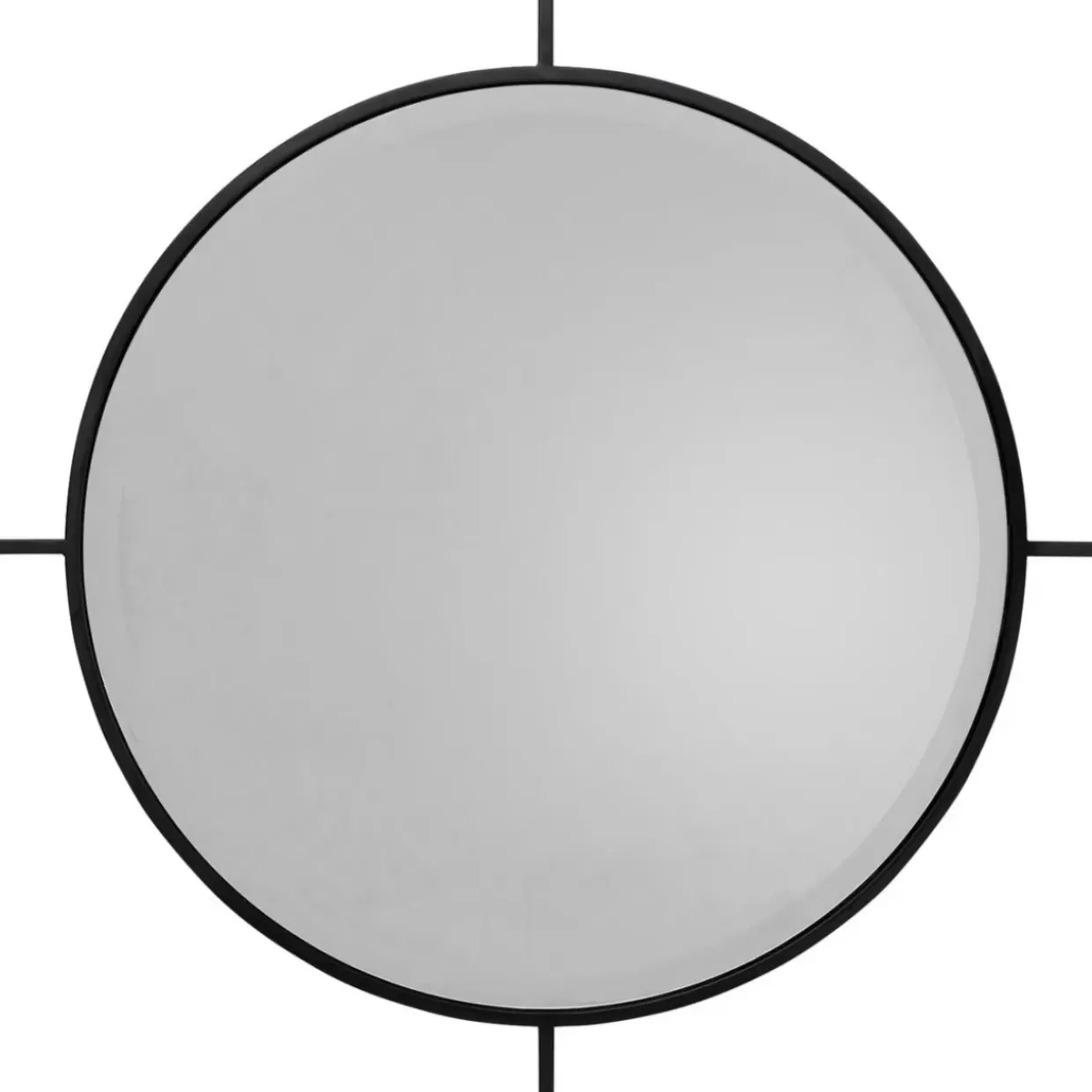 Wandspiegel Stanford Frame Matt Schwarz O90Cm