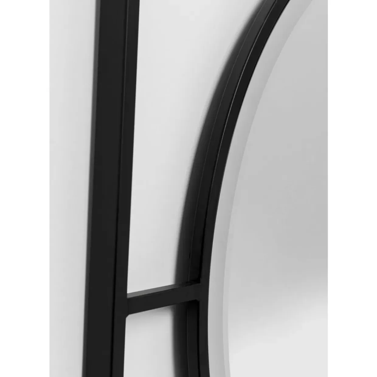 Wandspiegel Stanford Frame Matt Schwarz O90Cm