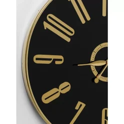 Wanduhr Casino Schwarz O76Cm