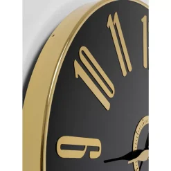 Wanduhr Casino Schwarz O76Cm