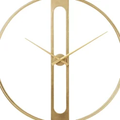 Wanduhr Clip Gold O107Cm
