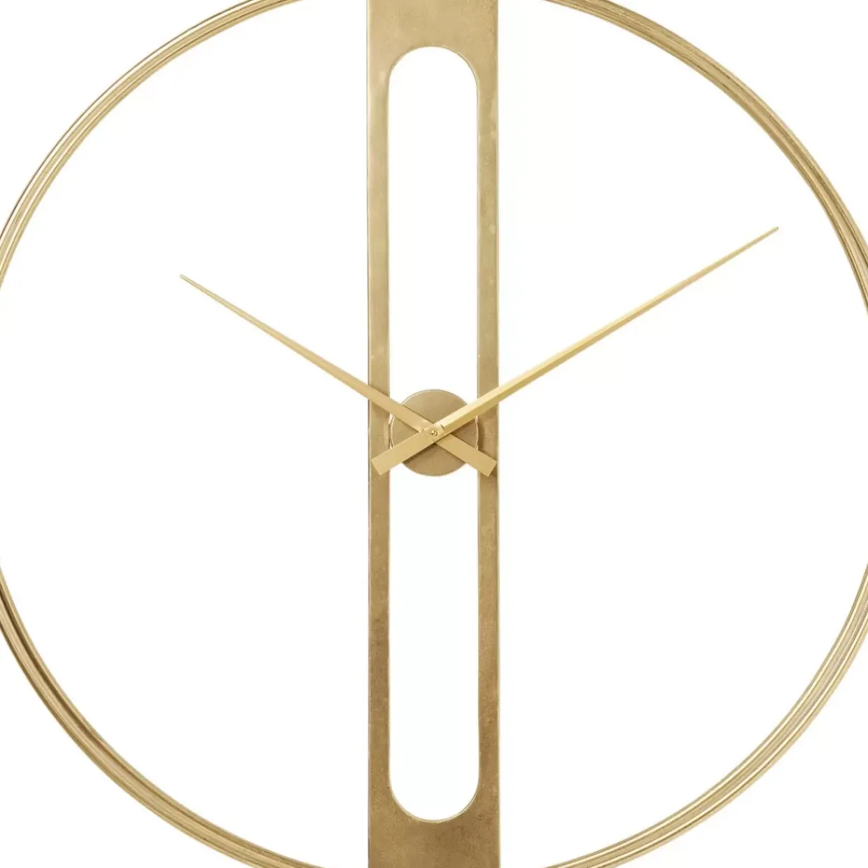 Wanduhr Clip Gold O107Cm