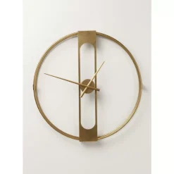 Wanduhr Clip Gold O60Cm