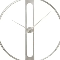 Wanduhr Clip Silber O60Cm