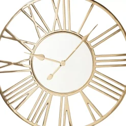 Wanduhr Giant Gold O80Cm