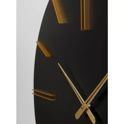 Wanduhr Luca Schwarz O70Cm