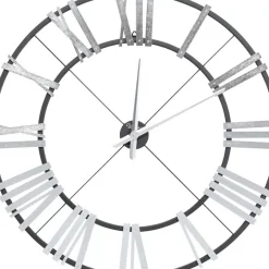 Wanduhr Nevio Silber O95Cm