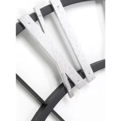 Wanduhr Nevio Silber O95Cm