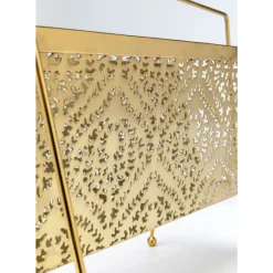 Zeitungsständer Basket Gold Klein